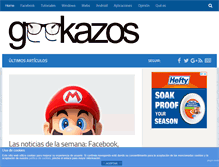 Tablet Screenshot of geekazos.com
